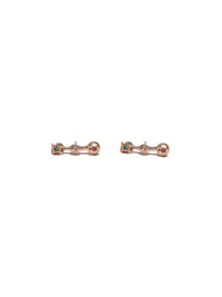 Classical Three Chaton Earrings