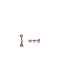 Classical Three Chaton Earrings