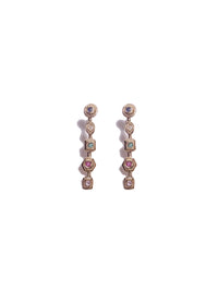 Classical Multi Chaton Earrings