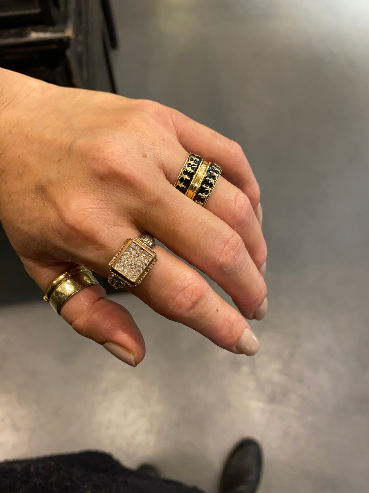 Signet Diamond Ring