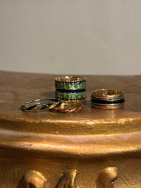 Corinthian Peacock Enamel Ring