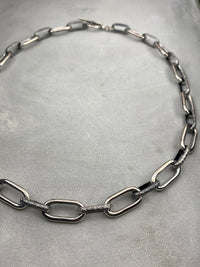 Engraved Chain Link Necklace