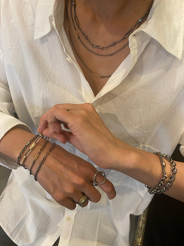 Golden Feather Mixed Bracelet