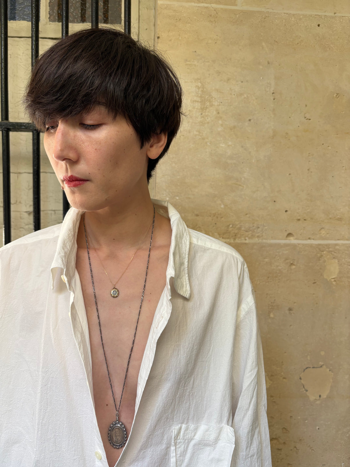 A Starlit Night Oval Necklace