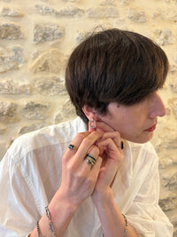 Landscape Contrast Chain Earrings