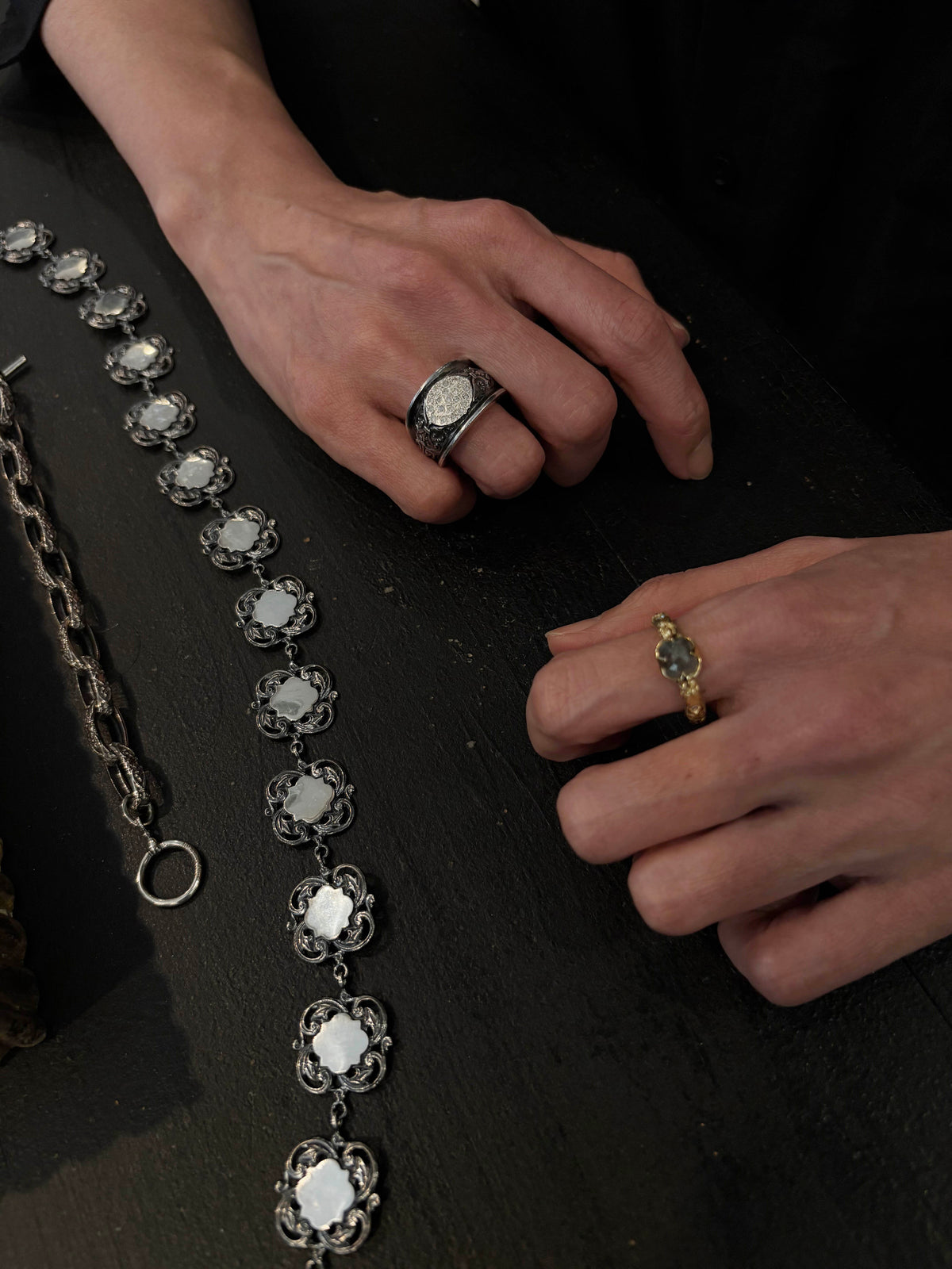 Oval Pave Diamond Ring