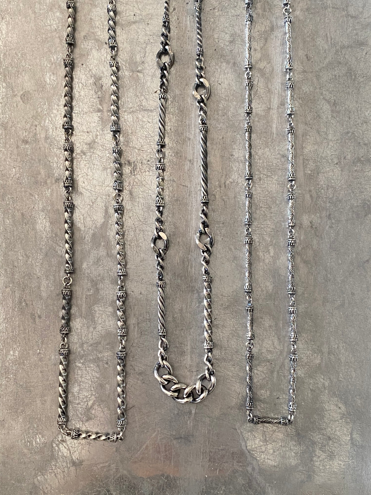 Link Chain Gradation Necklace 'M