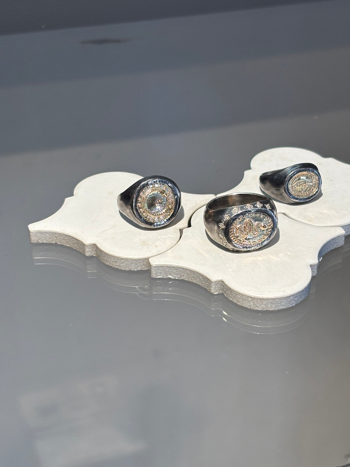 Coin Ring - Feather