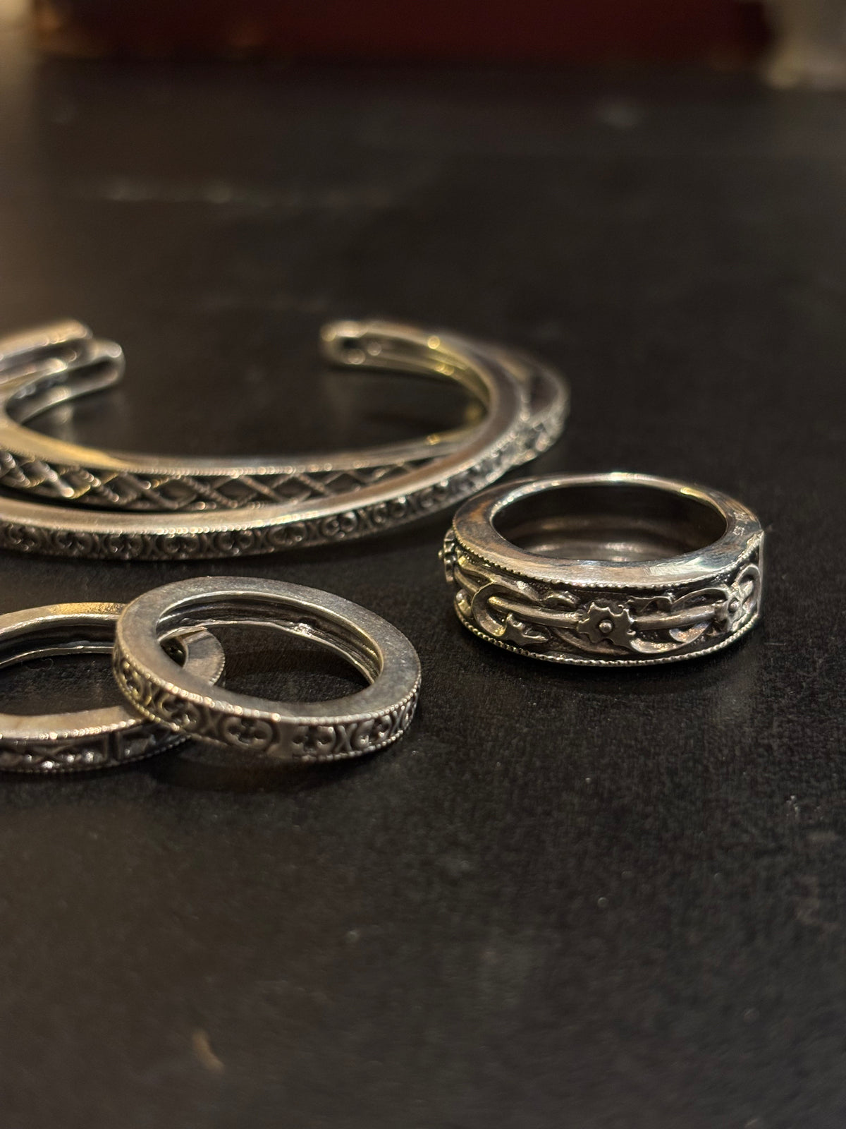 baroque leaf ring