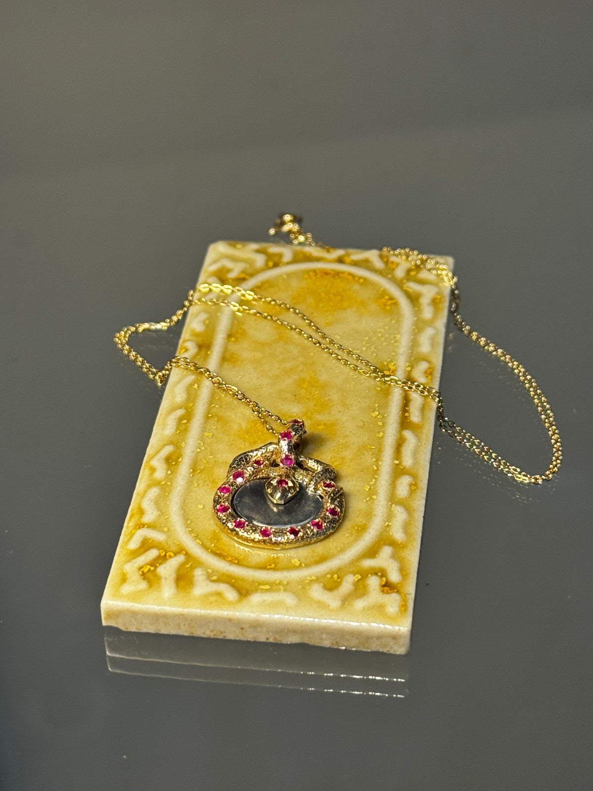 Serpent Flamed Necklace